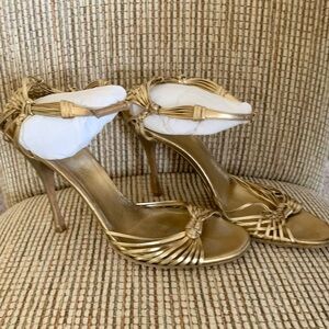 Gucci Gold Heels